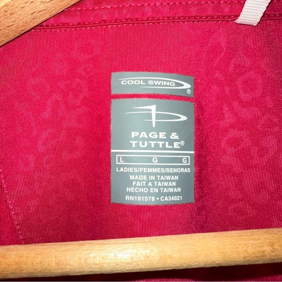 Hot Pink Leopard Cheetah Pattern Quarter-Zip Pullover SOOO CUTE! Size: Large - Picture 9 of 10